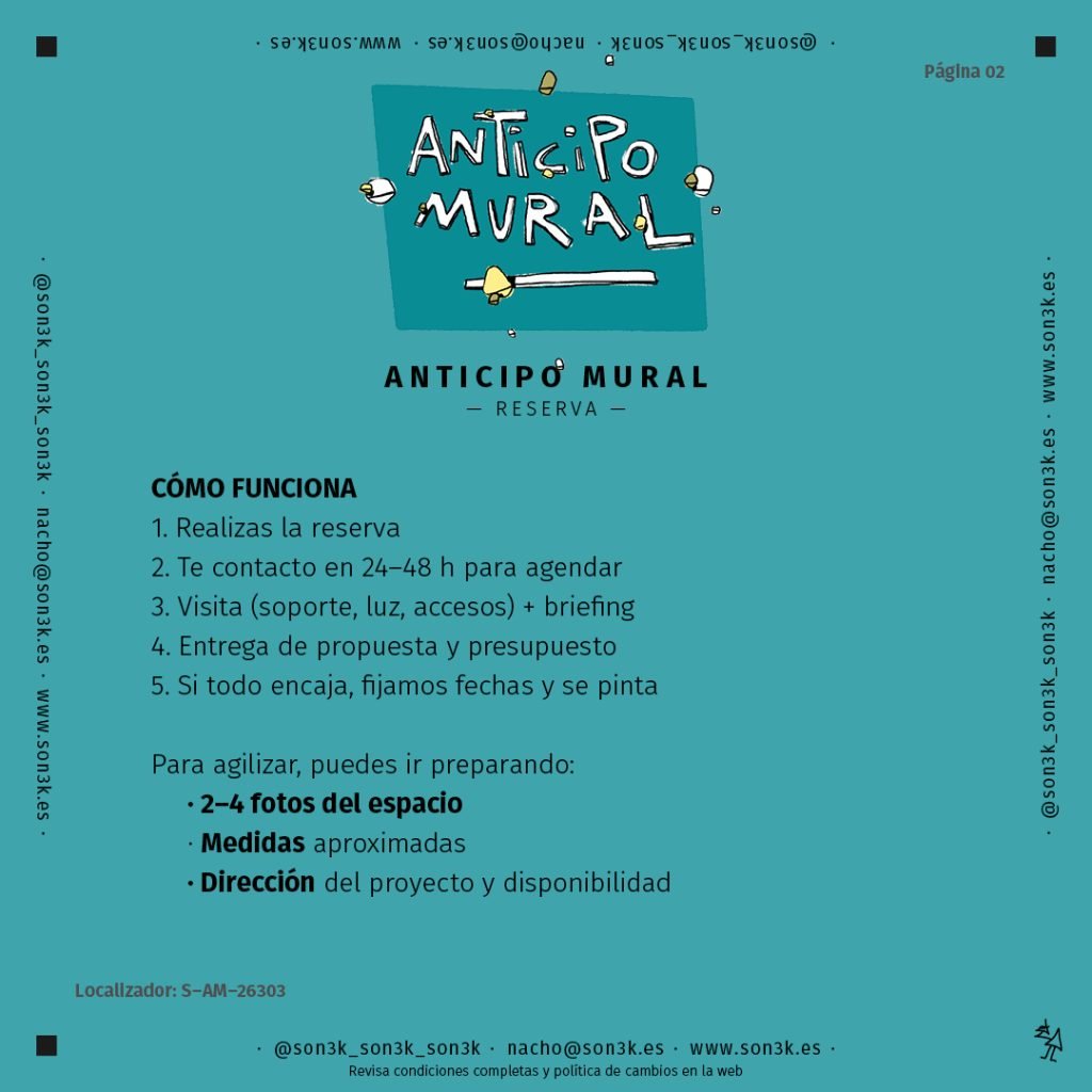 Anticipo Mural — Reserva