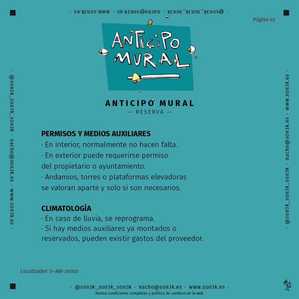 Anticipo Mural — Reserva